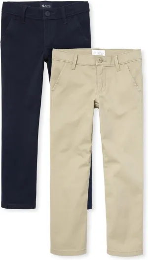 The Children's Place Girls' Uniform Skinny Chino Pants