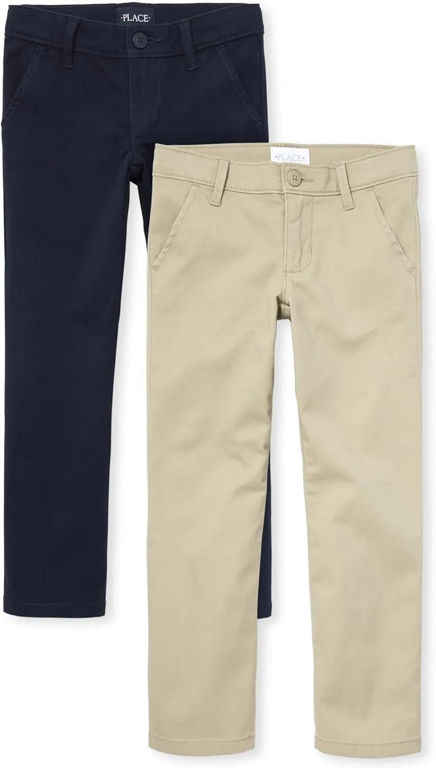 The Children's Place Girls' Uniform Skinny Chino Pants