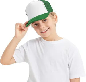 TopTie Kids 5 Panel Trucker Cap Mesh Snapback Hat Foam Front for Boys Girls Aged 3-7 Years Old