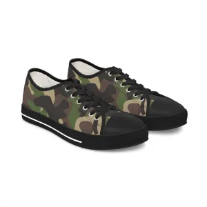 Traditional  Camo Black  Women's Low Top Sneakers