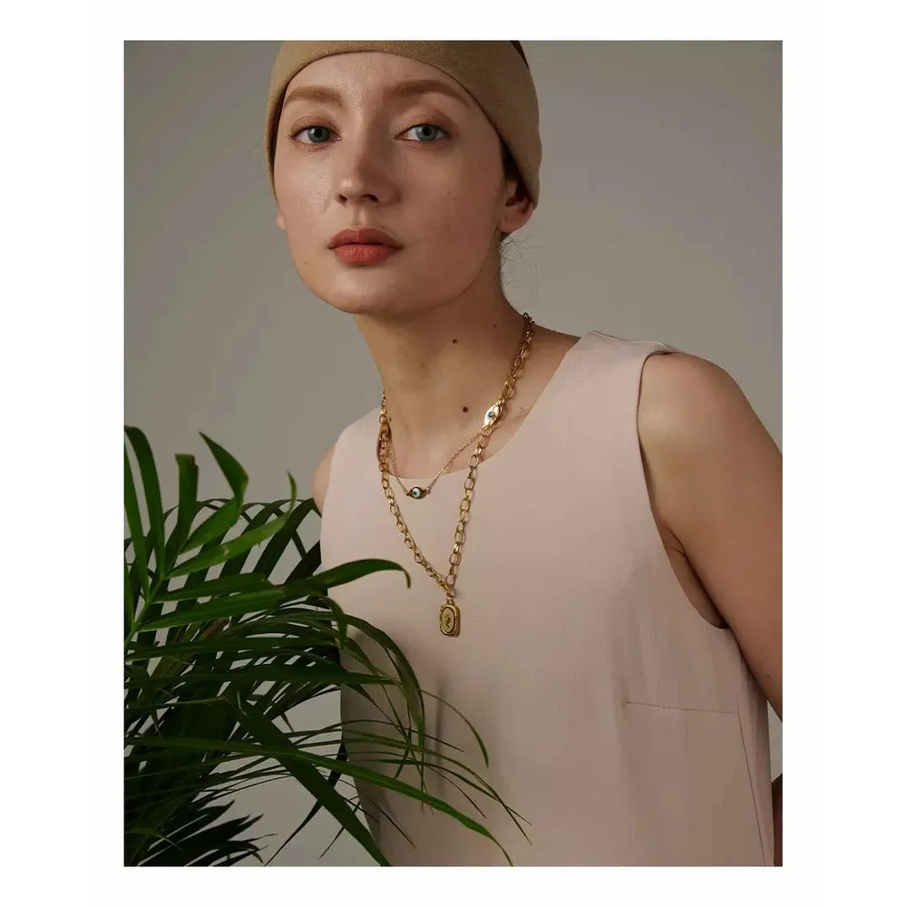 Trilogy Evil Eye Gold Layered Necklace