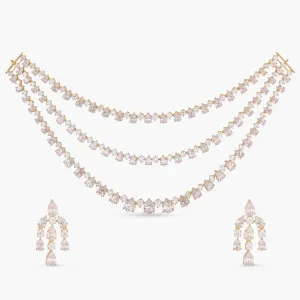Trisha Layered CZ Necklace Set