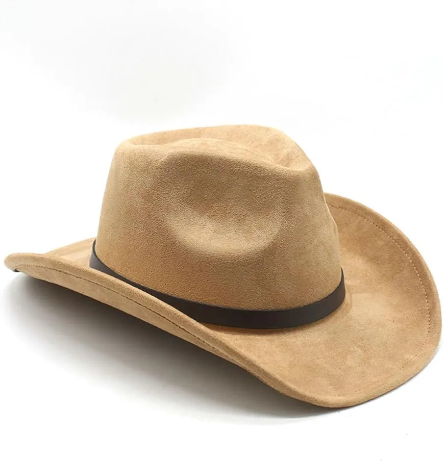 Unisex Suede Fedora Hats Newsboy Cap Suede Panama Hats Wide Brim Fedora for Men Women 2025