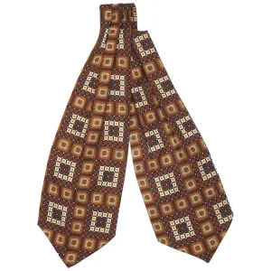 Vintage 1970s Italian Silk Ascot Holt Renfrew Cravat Made in Italy