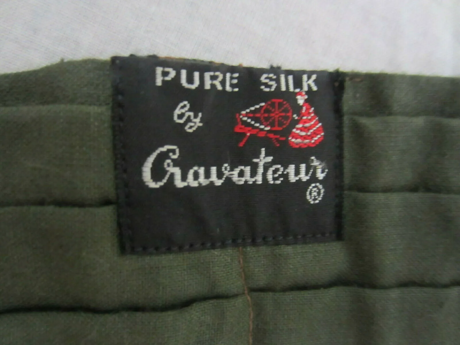 Vintage Pure Silk Cravateur Cravat Scarf