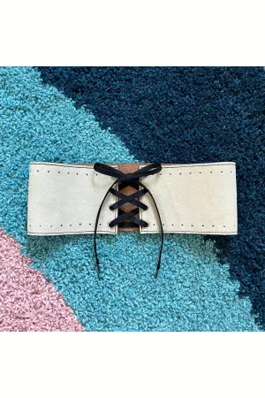Vintage Suede Corset Belt