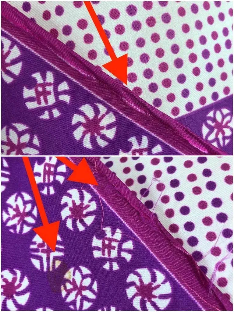 Vintage Vera Neumann Purple Pinwheels Silk Scarf