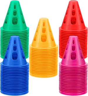 Wettarn 200 Pack 3.35'' Mini Cones for Classroom Agility Mini Sports Cones Training Soccer Tools for Kids Outdoor Indoor Roller Skating Obstacle Course Basketball Practice
