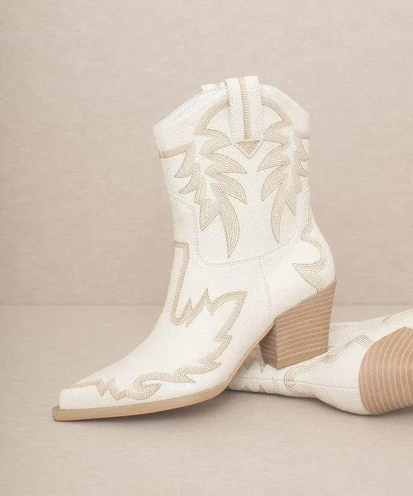 Womens Shoes - Nantes Embroidered Cowboy Boots