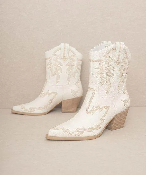 Womens Shoes - Nantes Embroidered Cowboy Boots