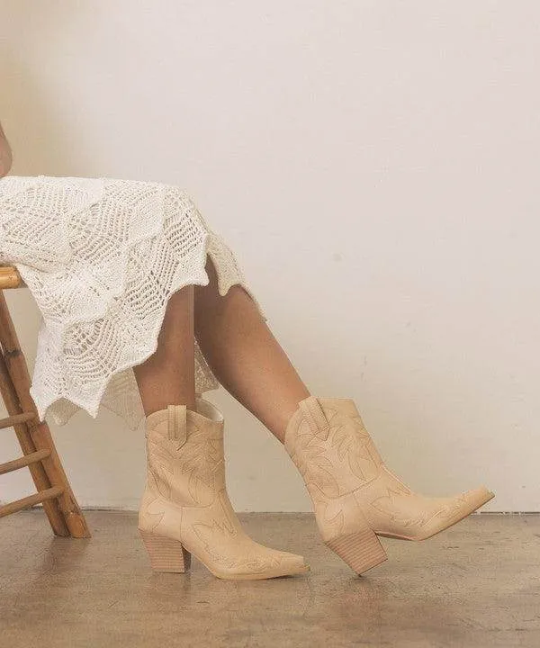 Womens Shoes - Nantes Embroidered Cowboy Boots